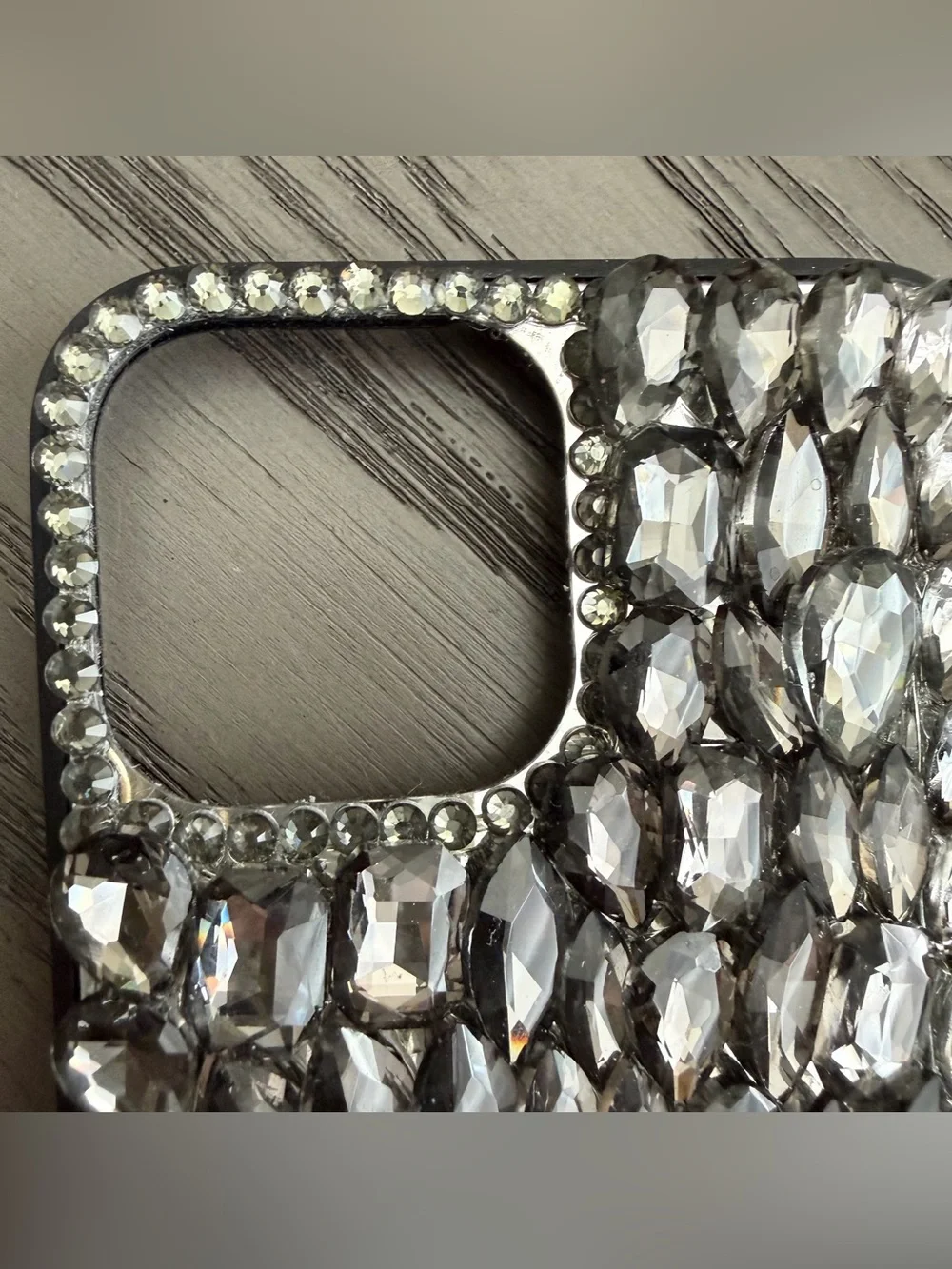 💎 Black Diamond Bling Sparkle iPhone 13 Pro Max Phone Cover Case